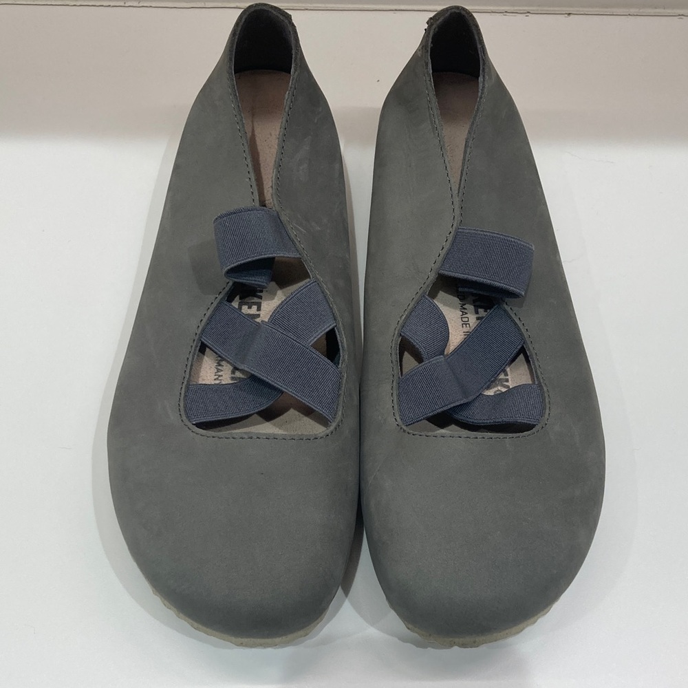 Birkenstock Green/Gray Flats with Straps